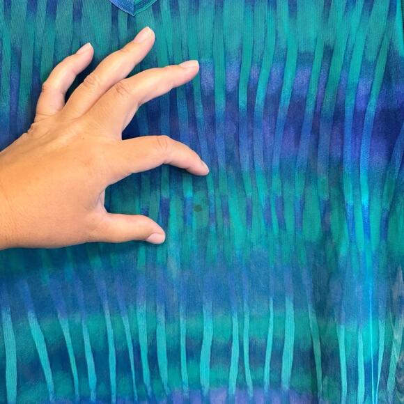 La Blanca Swimsuit Cover Up Blue Medium - Picture 4 of 5